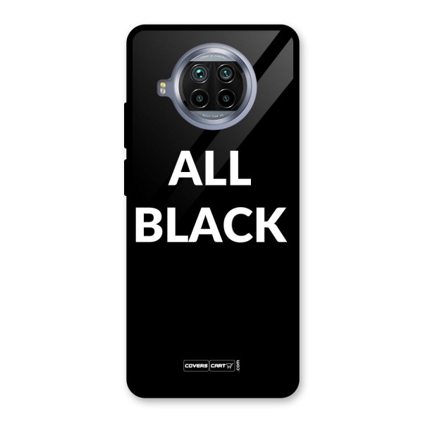 Raftaar All Black Glass Back Case for Mi 10i