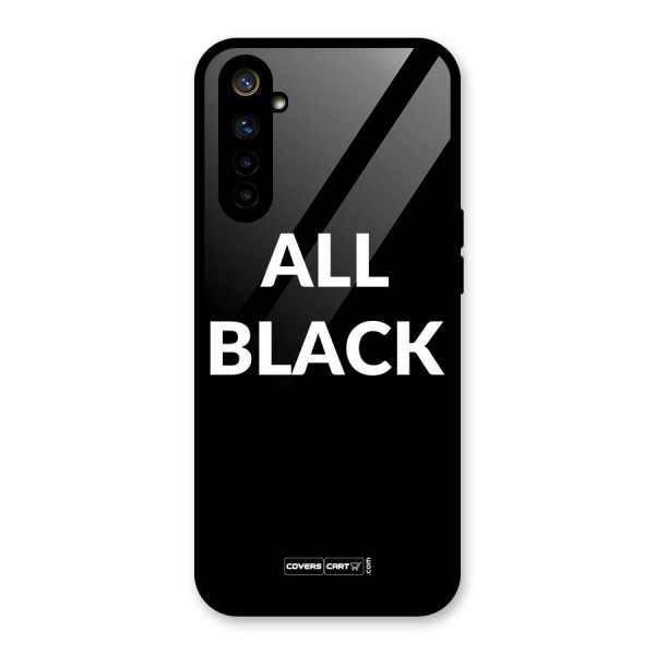 Raftaar All Black Glass Back Case for Realme 6