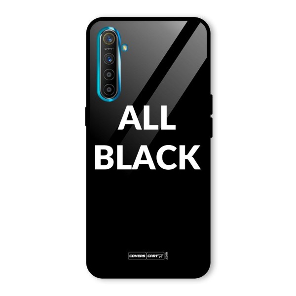 Raftaar All Black Glass Back Case for Realme XT