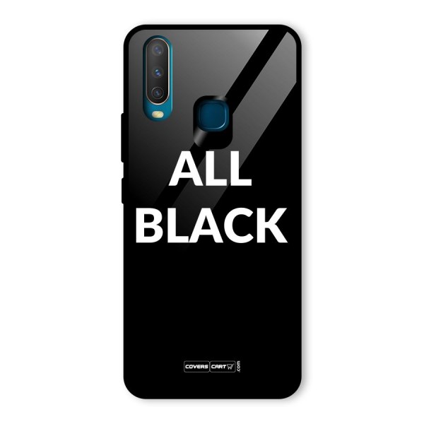 Raftaar All Black Glass Back Case for Vivo Y12