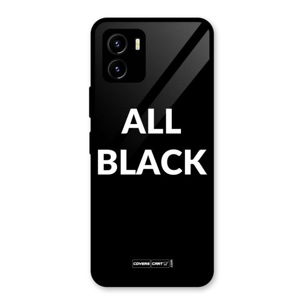 Raftaar All Black Glass Back Case for Vivo Y15s