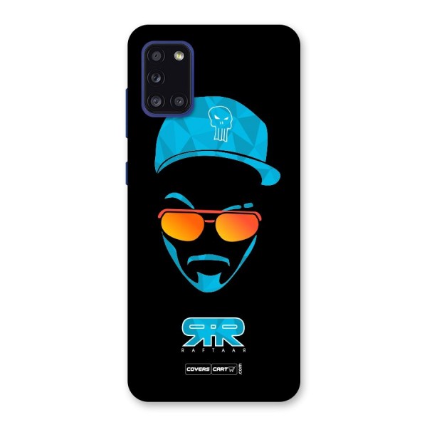 Raftaar Black and Blue Back Case for Galaxy A31