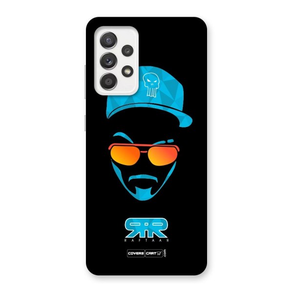 Raftaar Black and Blue Back Case for Galaxy A52