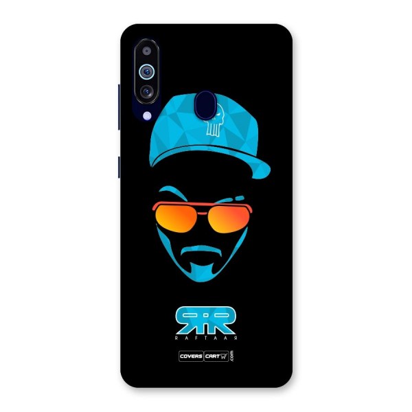 Raftaar Black and Blue Back Case for Galaxy A60