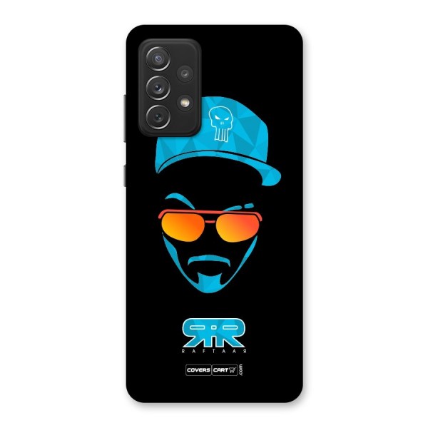 Raftaar Black and Blue Back Case for Galaxy A72