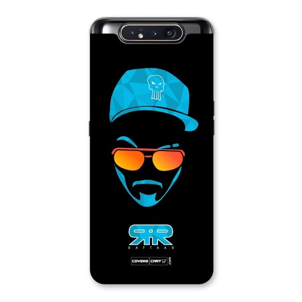 Raftaar Black and Blue Back Case for Galaxy A80