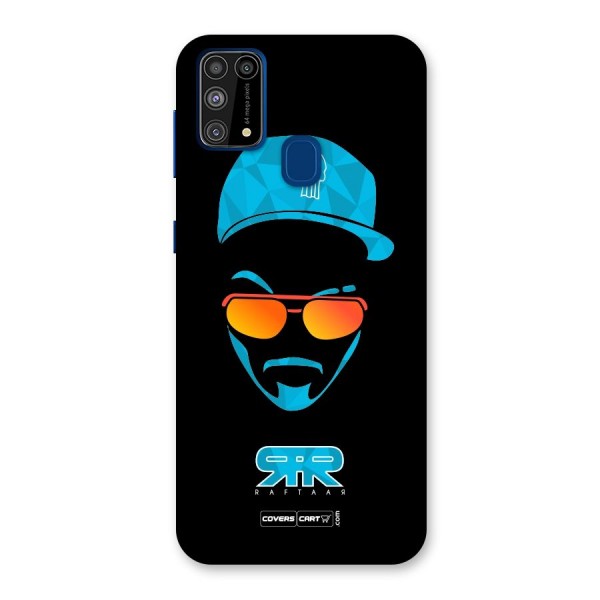 Raftaar Black and Blue Back Case for Galaxy F41