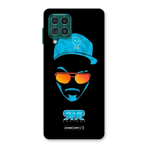 Raftaar Black and Blue Back Case for Galaxy F62