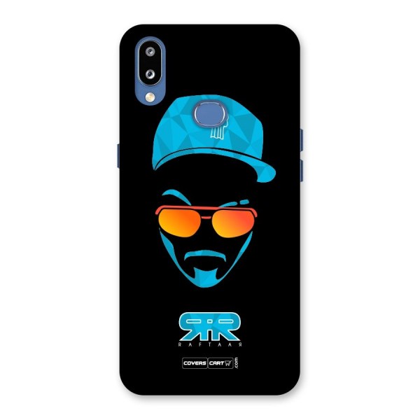 Raftaar Black and Blue Back Case for Galaxy M01s