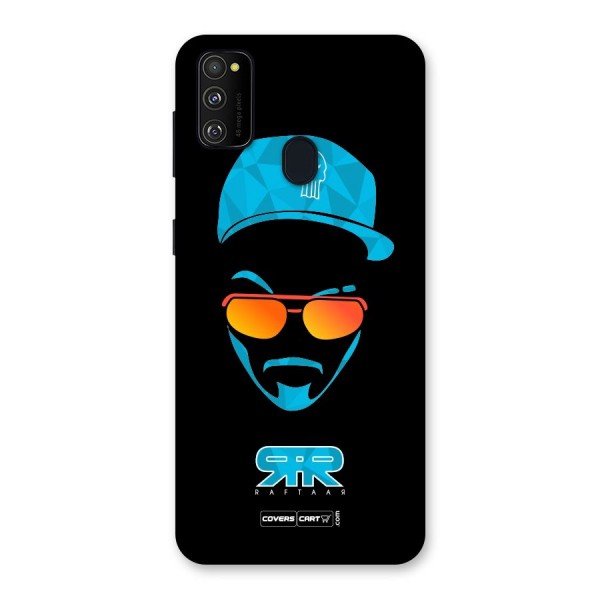 Raftaar Black and Blue Back Case for Galaxy M21