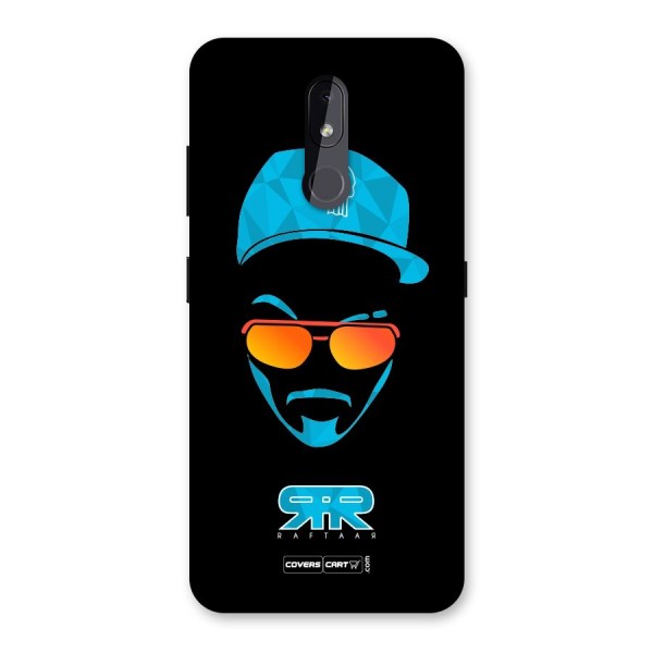 Raftaar Black and Blue Back Case for Nokia 3.2