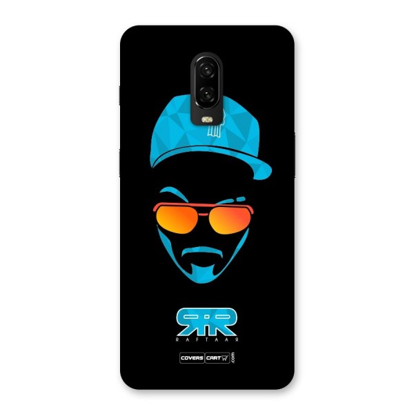 Raftaar Black and Blue Back Case for OnePlus 6T