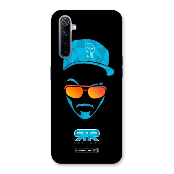 Raftaar Black and Blue Back Case for Realme 6