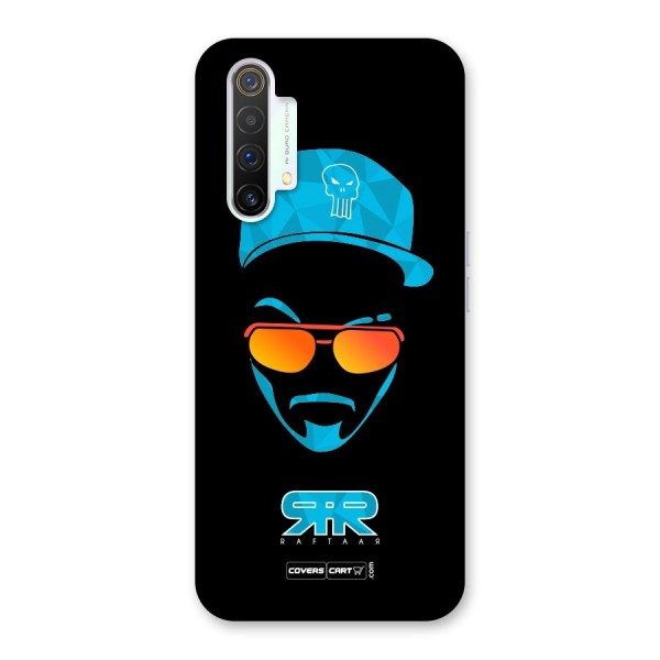 Raftaar Black and Blue Back Case for Realme X3