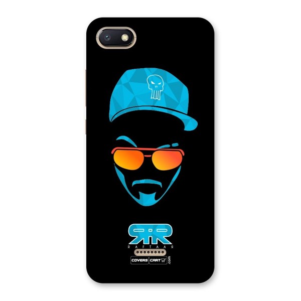 Raftaar Black and Blue Back Case for Redmi 6A