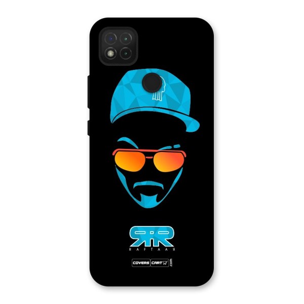 Raftaar Black and Blue Back Case for Redmi 9C