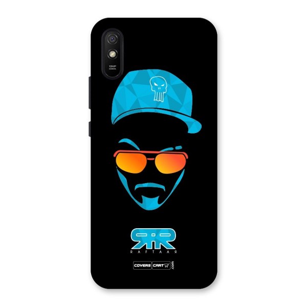 Raftaar Black and Blue Back Case for Redmi 9i