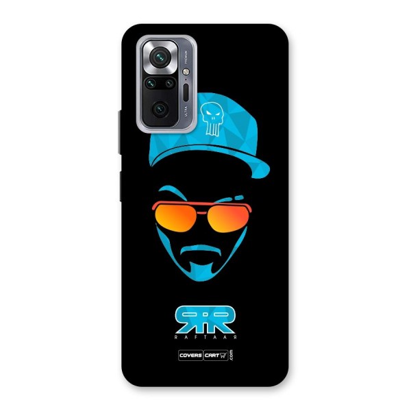 Raftaar Black and Blue Back Case for Redmi Note 10 Pro