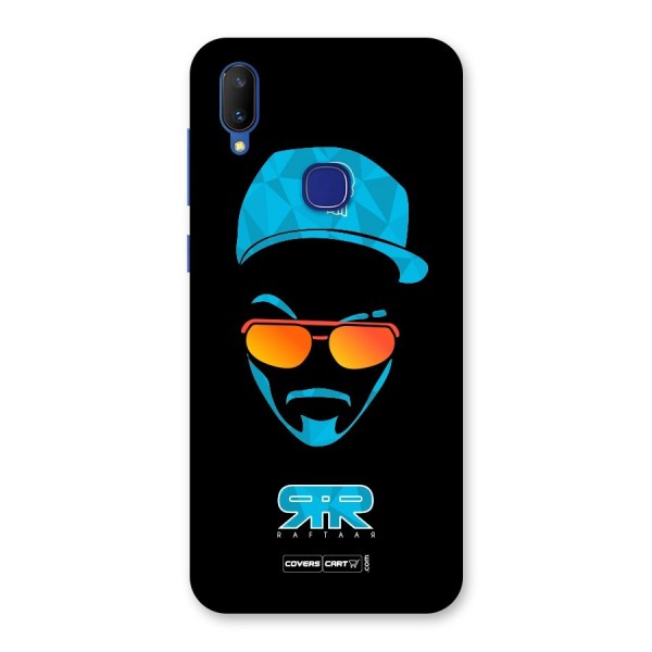 Raftaar Black and Blue Back Case for Vivo V11