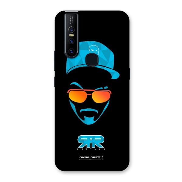 Raftaar Black and Blue Back Case for Vivo V15