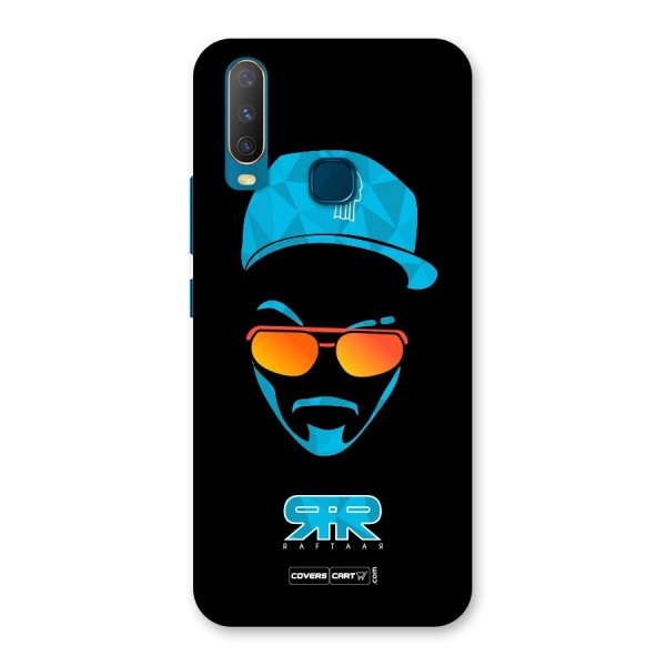 Raftaar Black and Blue Back Case for Vivo Y17