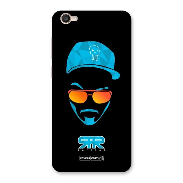 Raftaar Black and Blue Back Case for Vivo Y55s