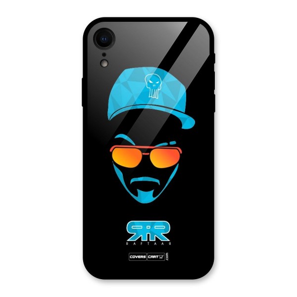 Raftaar Black and Blue Glass Back Case for XR