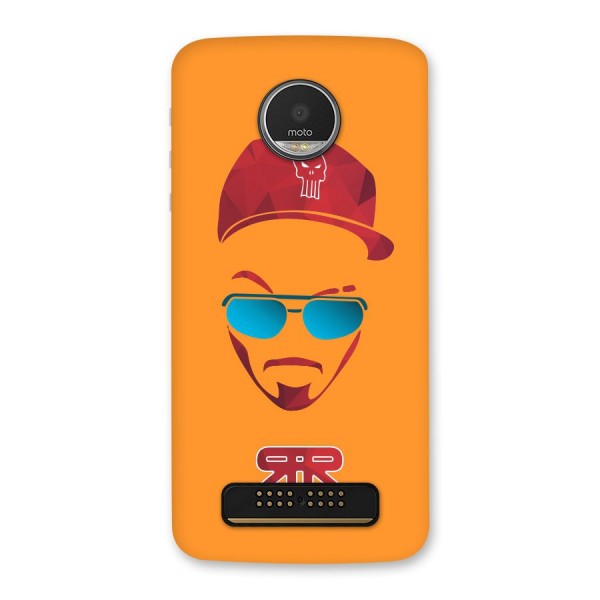 Raftaar Orange Back Case for Moto Z Play