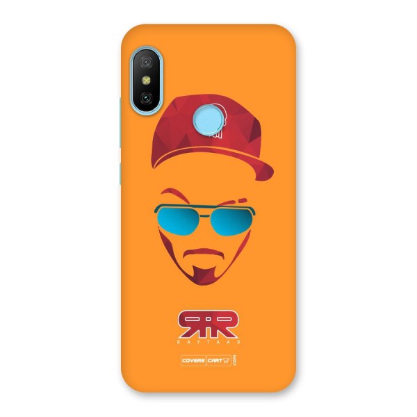 Raftaar Orange Back Case for Redmi 6 Pro