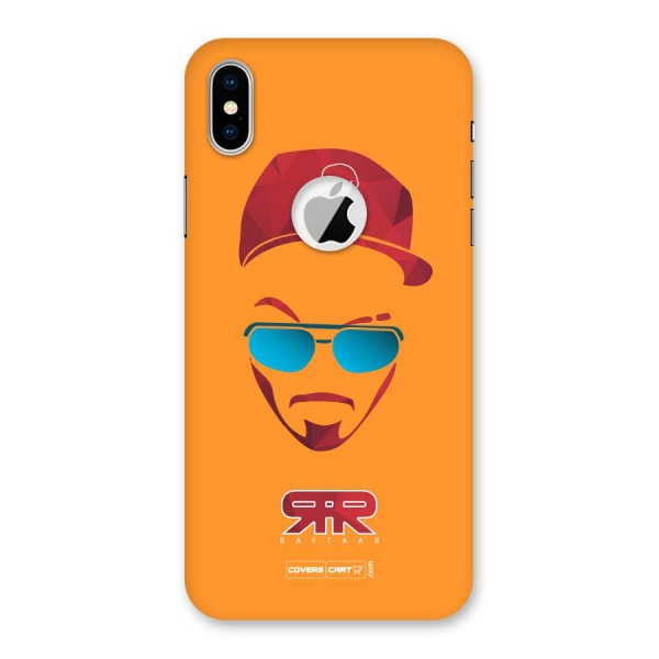 Raftaar Orange Back Case for iPhone XS Logo Cut