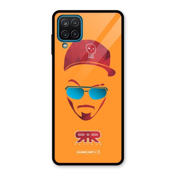 Raftaar Orange Glass Back Case for Galaxy A12