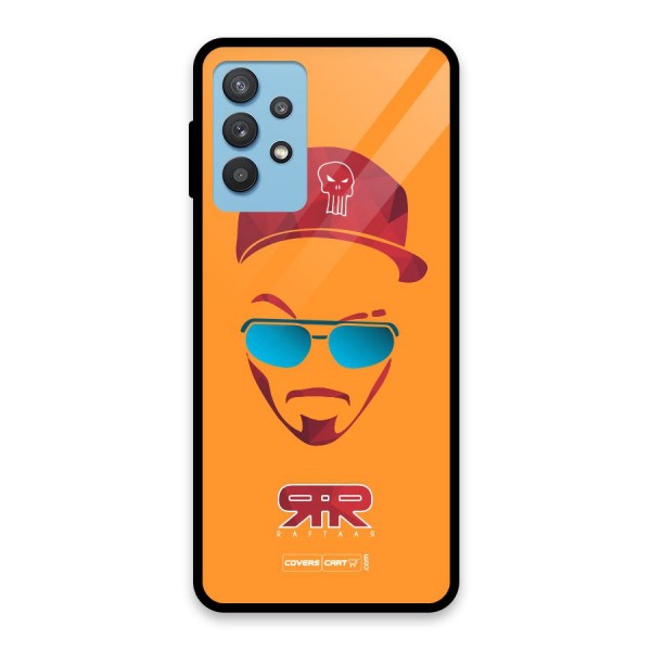 Raftaar Orange Glass Back Case for Galaxy M32 5G