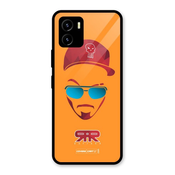 Raftaar Orange Glass Back Case for Vivo Y15s