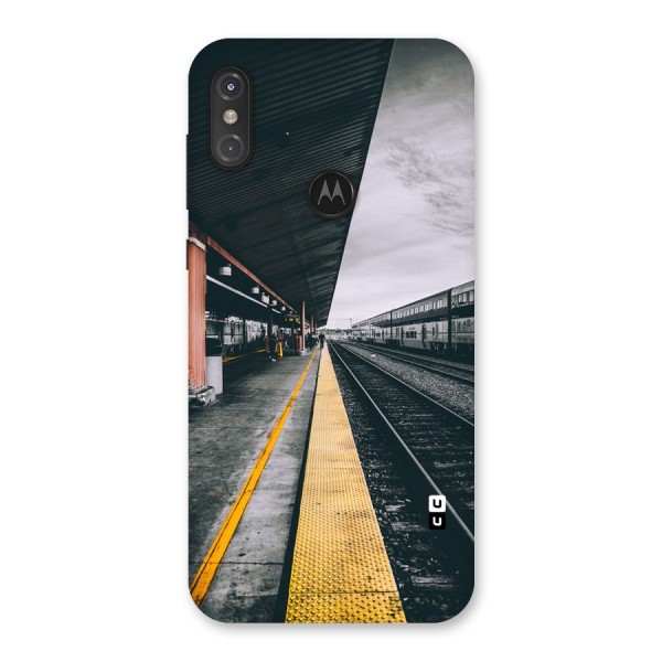 Railway Track Back Case for Motorola One Power