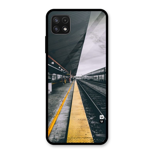 Railway Track Glass Back Case for Galaxy A22 5G