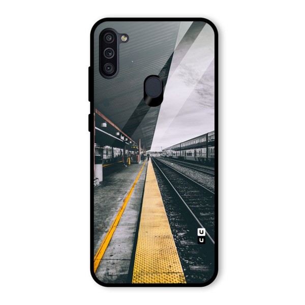 Railway Track Glass Back Case for Galaxy M11