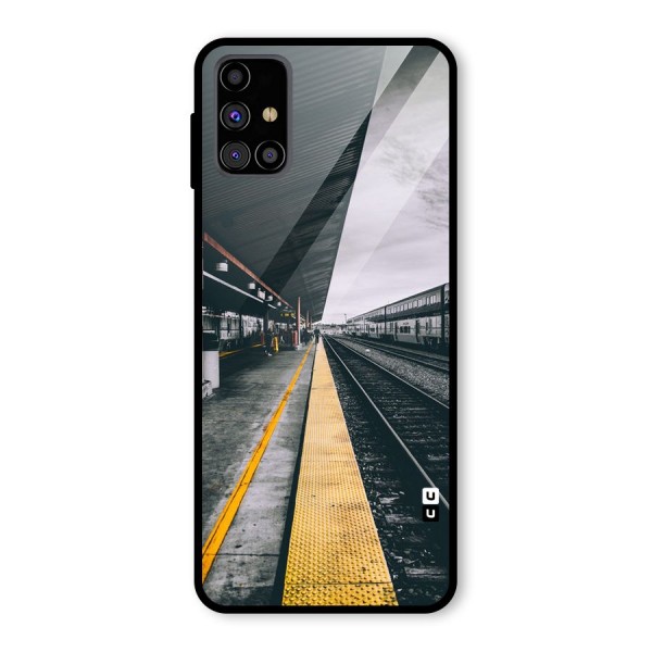 Railway Track Glass Back Case for Galaxy M31s