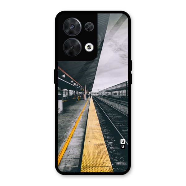 Railway Track Glass Back Case for Oppo Reno8 5G