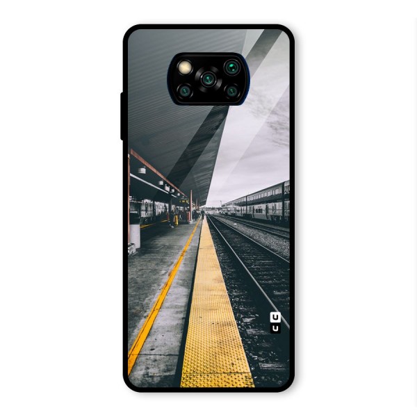 Railway Track Glass Back Case for Poco X3 Pro