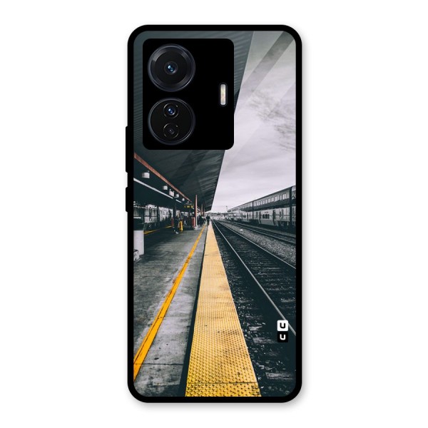 Railway Track Glass Back Case for Vivo T1 Pro