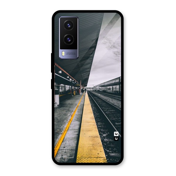 Railway Track Glass Back Case for Vivo V21e 5G