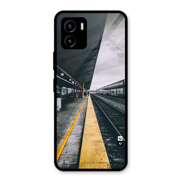 Railway Track Glass Back Case for Vivo Y15s