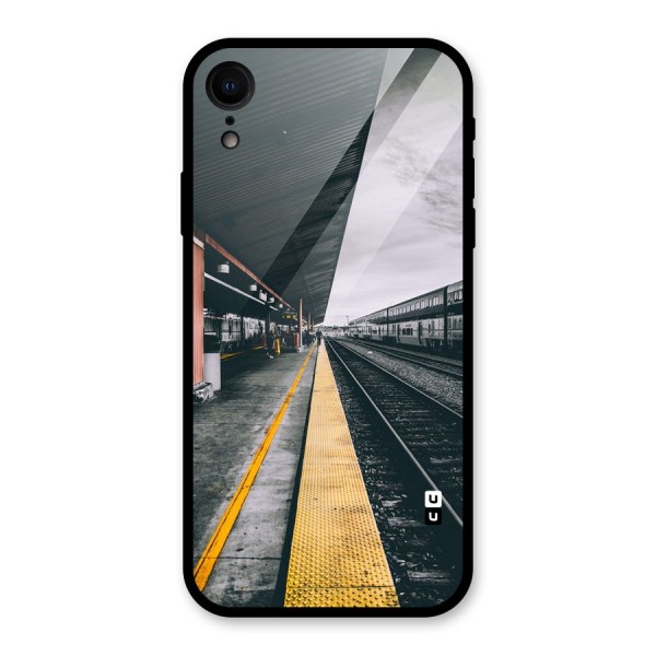 Railway Track Glass Back Case for XR