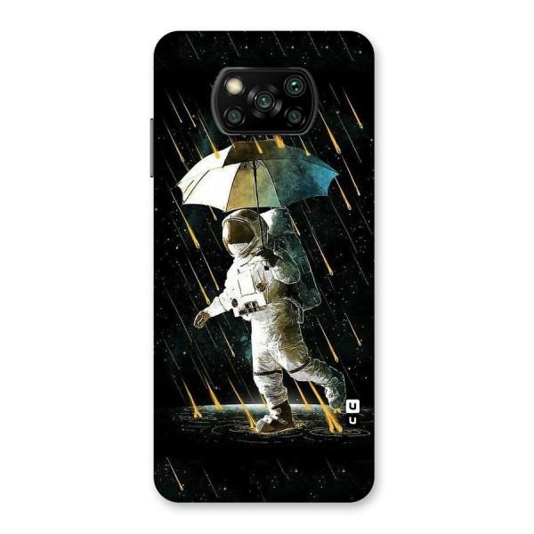 Rain Spaceman Back Case for Poco X3