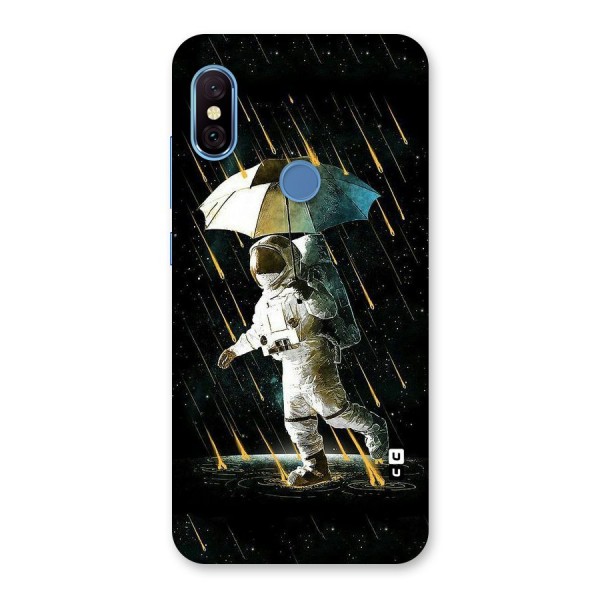 Rain Spaceman Back Case for Redmi Note 6 Pro