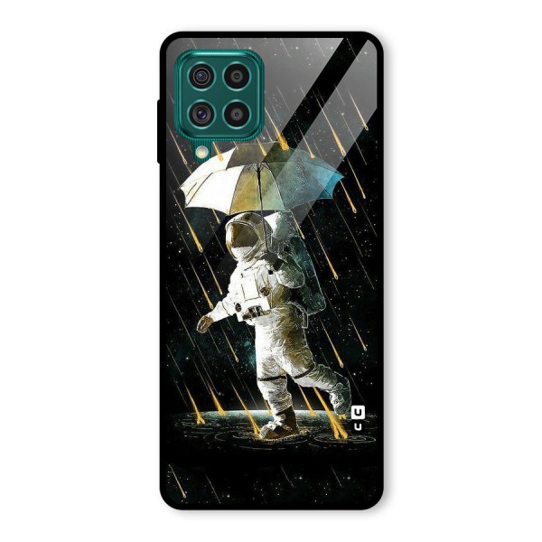 Rain Spaceman Glass Back Case for Galaxy F62