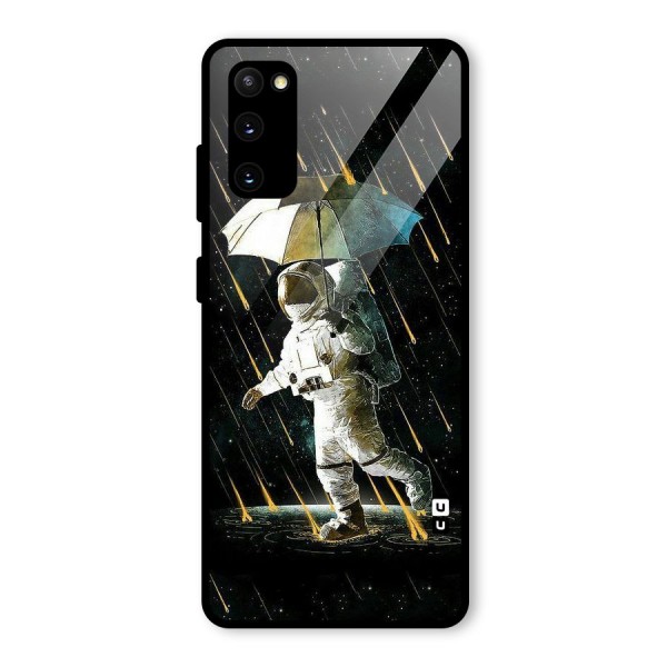 Rain Spaceman Glass Back Case for Galaxy S20 FE