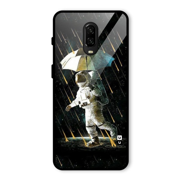 Rain Spaceman Glass Back Case for OnePlus 6T