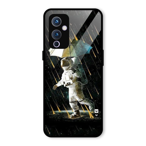 Rain Spaceman Glass Back Case for OnePlus 9