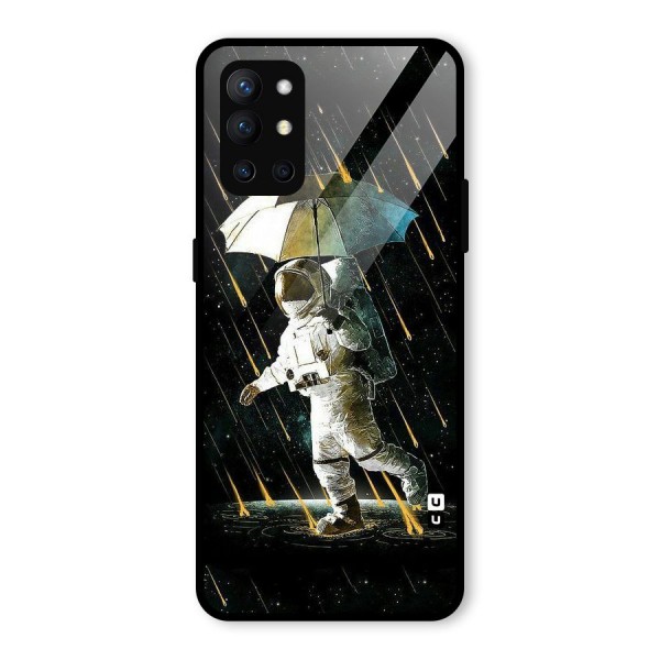 Rain Spaceman Glass Back Case for OnePlus 9R